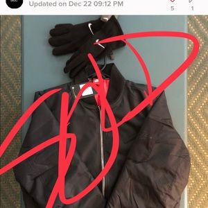 NIKE Air Max Convertable Bomber Jacket - SZ MED